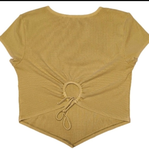 Set Wall Flower Jeans Skinny Low Rise Mid Wash Blue Jr 15 & Arizona Crop Top XL - Picture 4 of 11